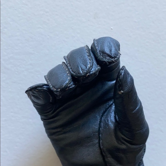 VERSACE Vintage Metallic Leather Gloves - Picture 8 of 12